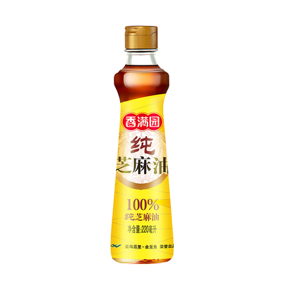 香满园纯芝麻油220ml 香油家用凉拌调味宿舍火锅调味
