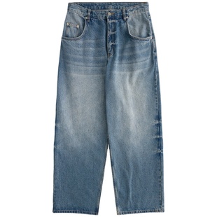 NORYBRAND复古1980S水洗直筒宽松cleanfit牛仔裤 休闲长裤vintage