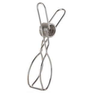 霜山304不锈钢晾晒夹阳台晒被子防风夹户外晾衣服毛巾防掉落夹子