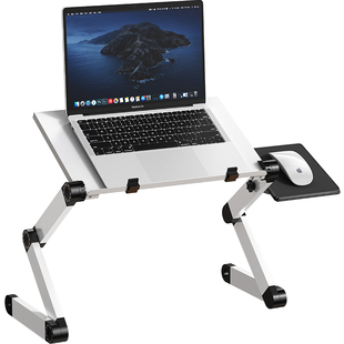 派凡站立式电脑支架可调节升降笔记本增高托架子悬空立式站着工作台手提桌面放键盘床上用升高抬高办公室桌上