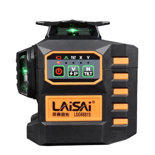 莱赛红外线水平仪高精度强光细线电子调平绿外线正反两用贴墙贴地