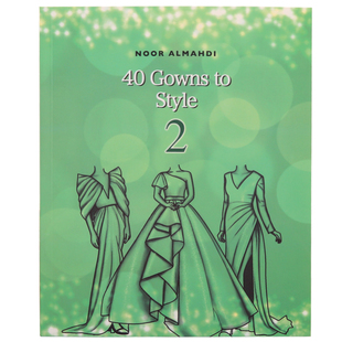 40 Gowns to Style时尚礼服宴会晚礼服填色涂色书彩色胶带手账本