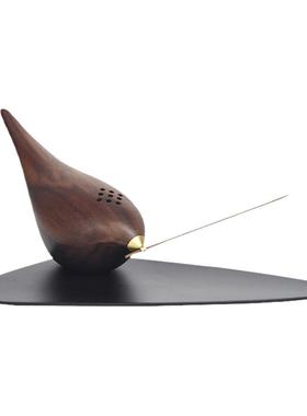 本兮实木音乐香插喜鹊造型喜庆