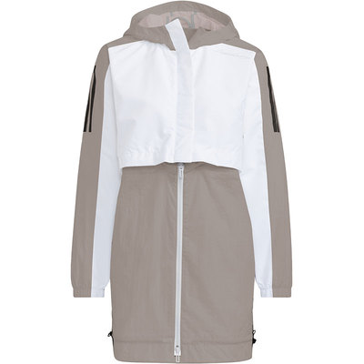 Adidas/阿迪达斯官方正品当季新款女子宽松时尚连帽夹克HE9990