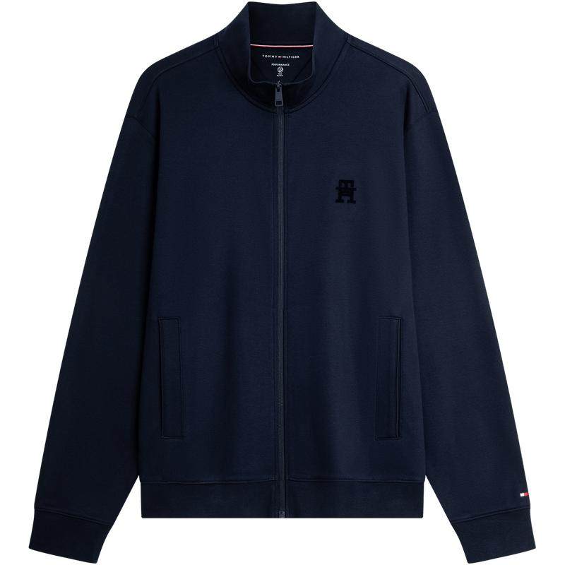 Tommy男装字母立领开衫卫衣外套