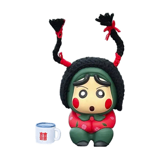 翠花村花蜡笔小新车载摆件汽车内车外装饰品车顶玩偶车尾公仔挂件