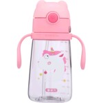 杯具熊儿童学饮杯吸管杯宝宝幼儿园婴儿夏季便携萌宠可爱手柄水杯