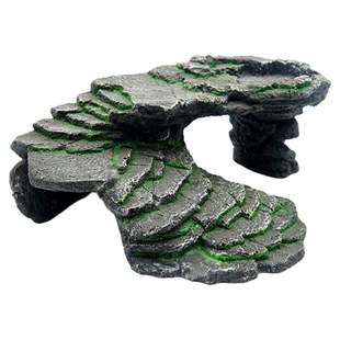 乌龟晒台爬台爬梯爬宠躲避屋洞穴守宫鬃狮蜥蜴晒背石头饲养缸造景