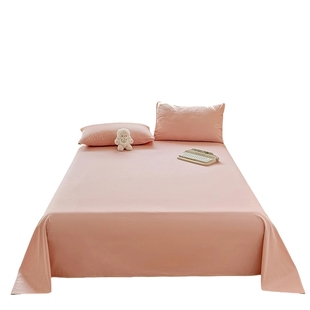 全棉床单单件100纯棉2025新款学生宿舍加厚单双人被单枕套三件套