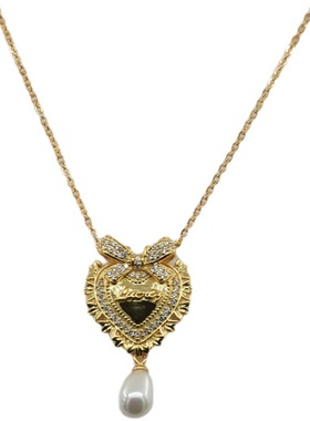 甜酷网红轻奢纯银项链女纯银桃心