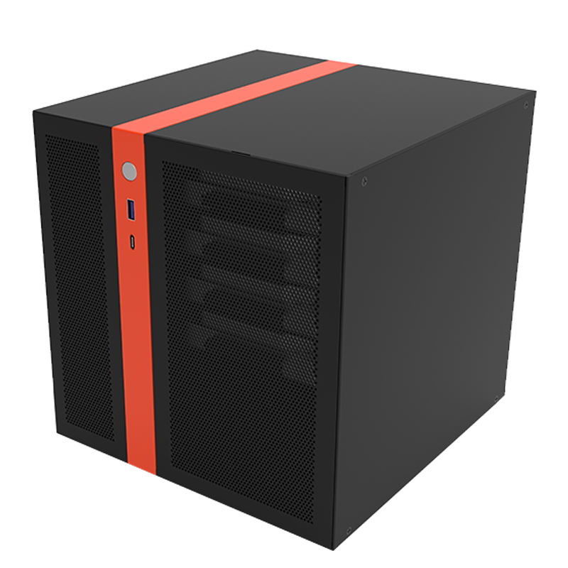 九号半服务器玲珑储飞牛黑群晖itx主板SFX热插拔背板4盘位NAS机箱