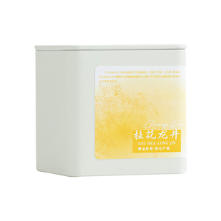 2026年明前新茶绿茶桂花龙井古法窨制丹桂花茶浓香型冷泡花茶罐装