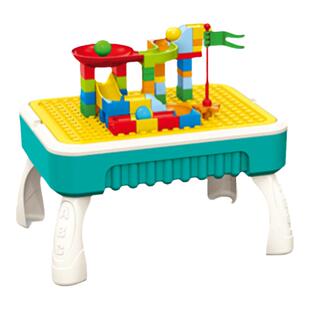 多功能1-3岁儿童积木桌娱乐绘画早教启蒙益智拼装节假日礼物玩具