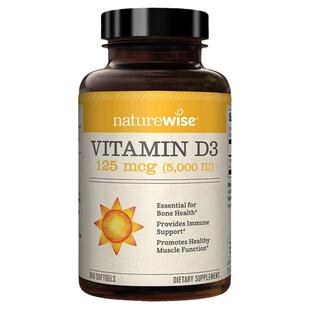 白瑞推 Naturewise维生素D3 阳光瓶VD5000IU*90粒/360粒助钙吸收