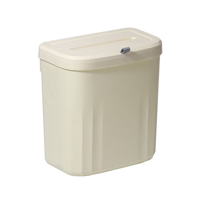 家用免打孔壁挂式垃圾桶柜门挂篮厕所厨房小型厨余垃圾收纳盒卡通