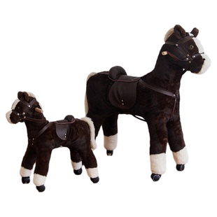 【国补再减15%】蜡笔派阿勒泰小棕马玩偶抱枕异形沙发礼物摆件L