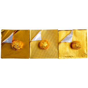 黑芝麻丸包装纸金色锡纸鹅肝巧克力药丸子专用铝箔纸食品级锡箔纸
