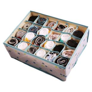 可水洗折叠内衣内裤收纳盒牛津布袜子分格整理箱家用布艺宿舍神器