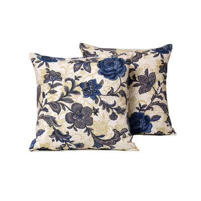 纯棉老粗布抱枕套正方形靠垫靠枕