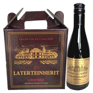 法国进口迷你小瓶斐男爵红酒187ml利布尔纳赤霞珠干红葡萄酒6支