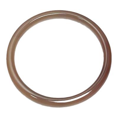 天然细圆条美人烟灰色手镯冰种