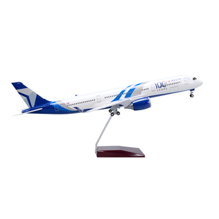 带灯达美航空空客350仿真民航客机飞机模型百年纪念摆件Delta礼品