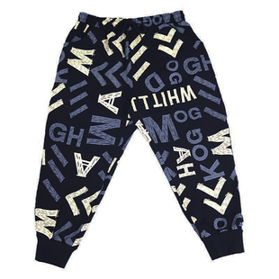 加肥加大男士九分花裤子春秋款宽松胖子运动休闲大码男装9分卫裤