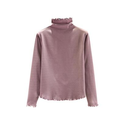 长袖韩版加厚木耳边德绒女