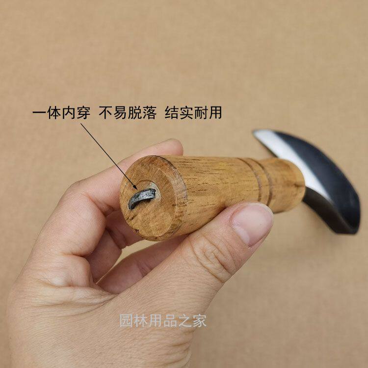 园林农用全钢弯把长镰刀割韭菜割菜除草蛇颈镰开荒收割园艺农具