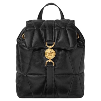 【新品】VERSACE/范思哲 女士Kleio绗缝羊皮革双肩包