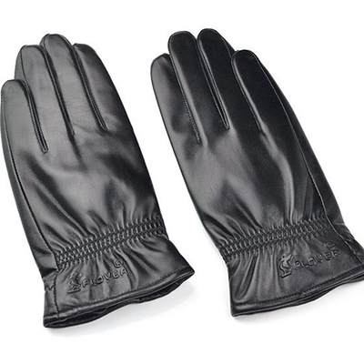 冬季骑行保暖真皮手套羊皮男士