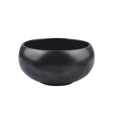 纯黑陶瓷修行饭碗和尚钵