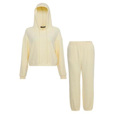 BeChic居家时光连帽分身家居套装女舒适家居服BC46CR1