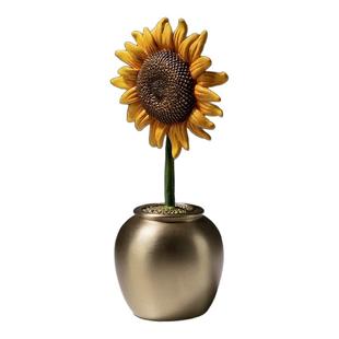 铜师傅《一举夺魁》客厅桌面铜向日葵摆件家居装饰工艺品七夕礼物