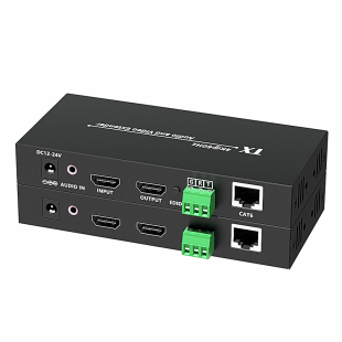 捷幂 HDMI网线延长器HDBaseT协议转RJ45网络传输器KVM键盘鼠标音视频100米70米延长器4K60HZ高清