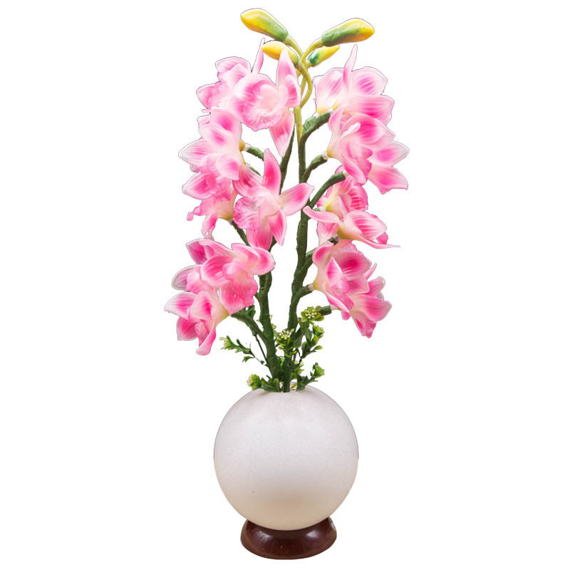 盆景LED七彩莲花灯佛前