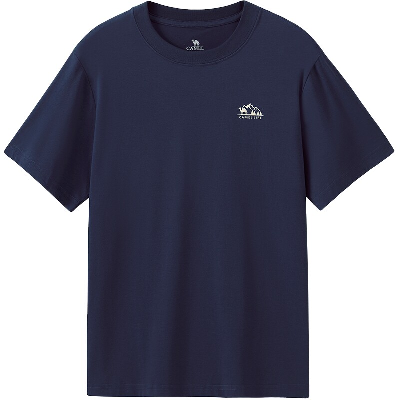 骆驼女装polo衫短袖2026夏季吸湿速干透气翻领纯色立领休闲t恤男