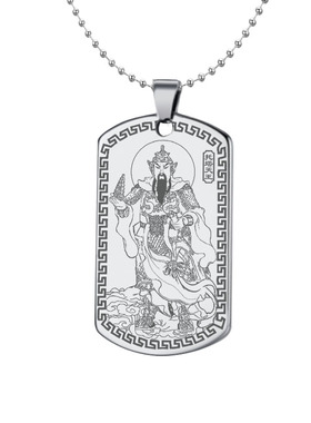 托塔李天王吊坠李靖神像项链定制