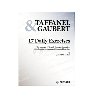 塔法内尔 高伯特 长笛每日练习 17首 原版乐谱书 Taffanel Gaubert Daily Exercises Flute 414-41239