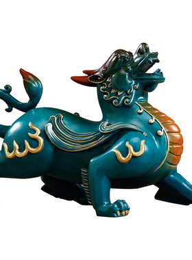 铜貔貅摆件一对客厅招财聚财皮休