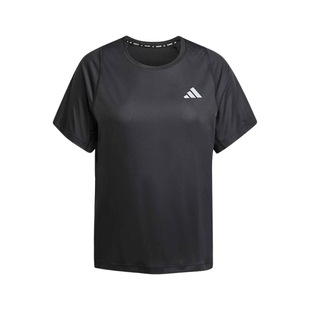 adidas阿迪达斯速干舒适跑步运动圆领上衣2026春女短袖T恤 JZ2224