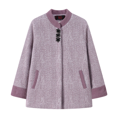 雅鹿妈妈冬装洋气加绒水貂绒外套