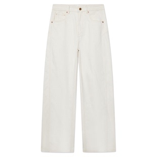 设计师品牌 IMMI 女士复古牛仔起绒阔腿裤银泰百货 300124