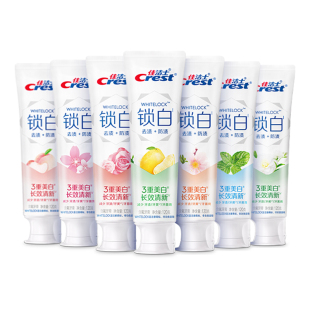 佳洁士锁白牙膏去渍去黄长效清新家用牙膏成人正品官方旗舰店