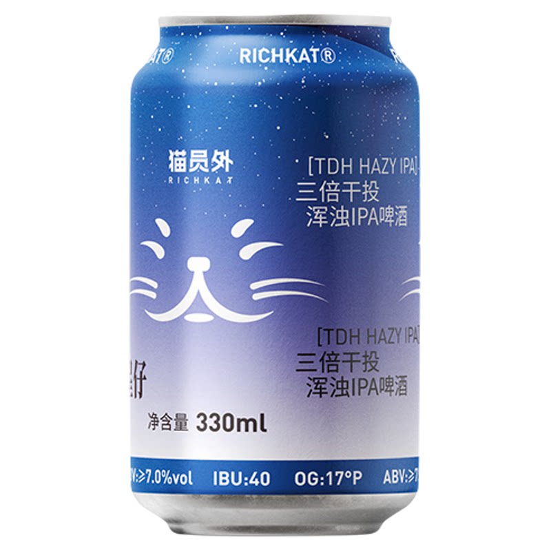 猫员外星仔三倍IPA精酿啤酒17°P