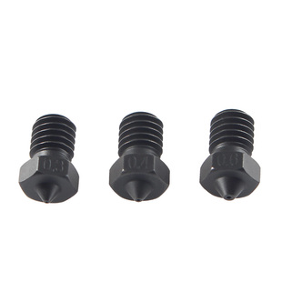 VORON2.4/MK3S打印机配件E3D V6硬化钢碳化钨涂层喷嘴0.4mm耐高温