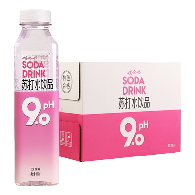 哇哈哈苏打水500ml无糖弱碱性