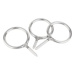 固万基304不锈钢焊接圆环自攻螺丝加长带环羊眼圈吊钩活节螺钉