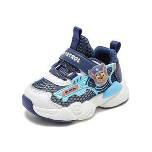 汪汪队男童单网鞋夏季2025秋款儿童透气宝宝鞋小童轻便网面运动鞋