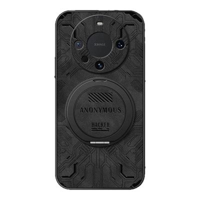 适用华为Mate70pro手机壳mate60/50保护套mete30Epro旋转支架mata20磁吸40e新款pro+羊巴皮电芯鼎桥男